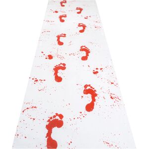 BOLAND BV Blutiger Halloween-Läufer Teppich weiss-rot 450x60cm BOLAND BV Blutiger Halloween-Läufer Teppich weiss-rot 450x60cm