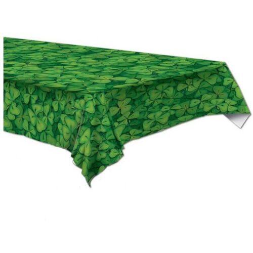 360 DEGREES St-Patrick''s-Day-Tischdecke Kleeblatt-Deko grün 137 x 274 cm