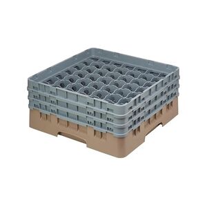 Adler Gastro Cambro Gläserspülkorb beige mit 49 Fächern max Glashöhe 17,4cm