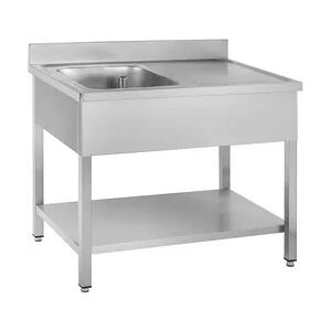 GastroHero Spültisch Basic 10x6 mit 1 Becken links