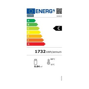 Gastronoble Gastro Getränkekühlschrank Polar 490 schwarz - mit 2 Schiebetüren