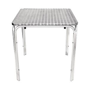 Gastronoble Gastro Bolero Bistrotisch 600x600 mm Edelstahl, 4 Beine