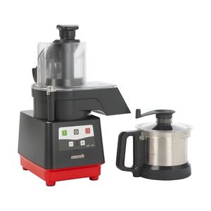 Gastro Dito Sama Prep4You Combi Kutter/Gemüseschneider 2,6l - variable Geschwindigkeit 500-3600 U/Min, Edelstahlkessel, microverzahnte Messer, mit Auswurfscheibe