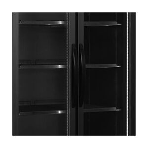 Gastro Tefcold Getränkekühlschrank FS890HBLACK schwarz