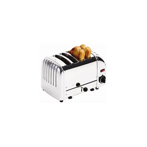 Gastronoble Gastro Dualit Toaster 4, Edelstahl + Chrom