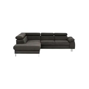 U N O Sports uno Ecksofa  Micky ¦ braun ¦ Maße (cm): B: 207 H: 72 T: 249