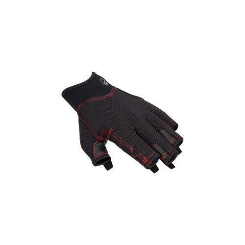 TRIBORD Segelhandschuhe Damen/Herren halbhand 500 schwarz, schwarz, 2XL