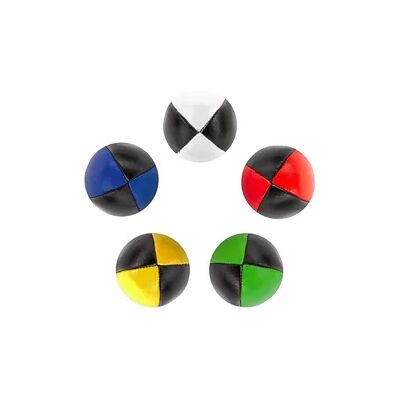 DIABOLO FREIZEITSPORT Jonglierbälle 5er Set (zweifarbig), Ø 62mm, 100g - Juggling Balls, Jonglierball DIABOLO FREIZEITSPORT Jonglierbälle 5er Set (zweifarbig), Ø 62mm, 100g - Juggling Balls, Jonglierball