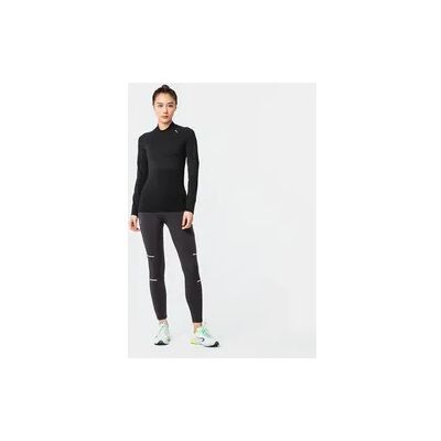 Laufshirt langarm Damen seamless Kiprun Skincare schwarz Laufshirt langarm Damen seamless Kiprun Skincare schwarz