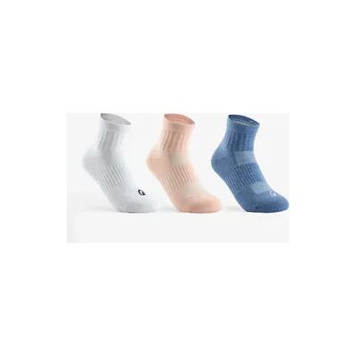 Artengo - Kids' Mid Socks - Pink/White/Blue - 31/34 - Socken Artengo - Kids' Mid Socks - Pink/White/Blue - 31/34 - Socken