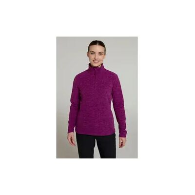 MOUNTAIN WAREHOUSE Damen Wandern Fleecejacke Halber Reißverschluss Warm Atmungsaktiv - Snowdon MOUNTAIN WAREHOUSE Damen Wandern Fleecejacke Halber Reißverschluss Warm Atmungsaktiv - Snowdon