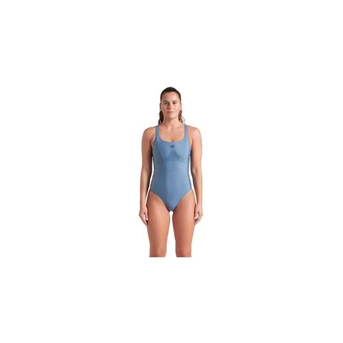 Badeanzug, Damen Arena Solid Control Pro Back grau 40