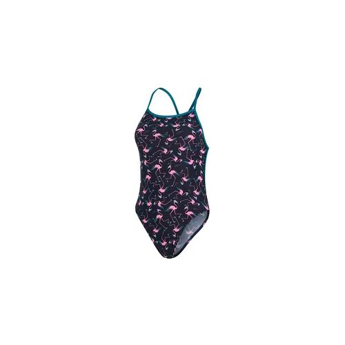 Badeanzug Damen Speedo Alv V-Back FLAMING schwarz 36