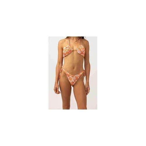 Rhythm Rosa Floral - Damen Bikinihose rosa M
