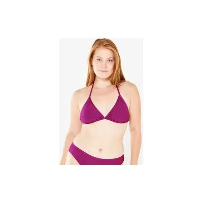 Decathlon Bikini-Oberteil Triangel Surfen Damen strukturiert Mae violett Decathlon Bikini-Oberteil Triangel Surfen Damen strukturiert Mae violett