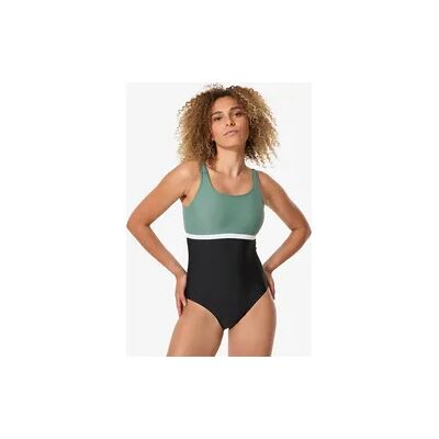 Decathlon Badeanzug Damen - Heva Li schwarz/khaki Decathlon Badeanzug Damen - Heva Li schwarz/khaki