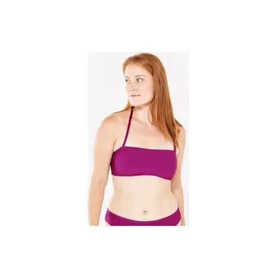 Decathlon Bikini-Oberteil Bandeau Damen strukturiert Laura violett Decathlon Bikini-Oberteil Bandeau Damen strukturiert Laura violett