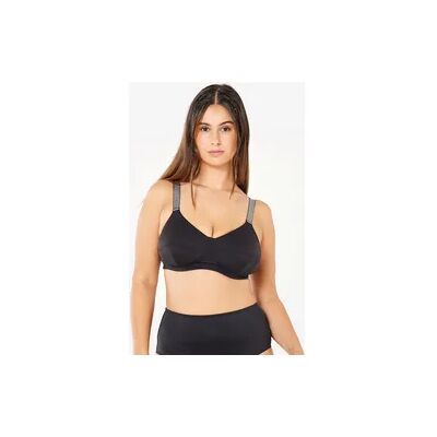 Decathlon Bikini-Oberteil Damen Textil-Stützbänder Astrid schwarz Decathlon Bikini-Oberteil Damen Textil-Stützbänder Astrid schwarz