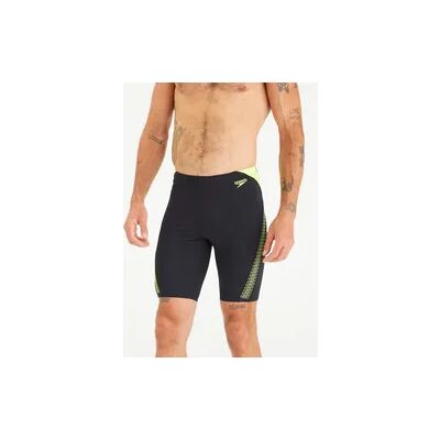 Badehose Jammer Herren lang Speedo - schwarz/gelb Badehose Jammer Herren lang Speedo - schwarz/gelb