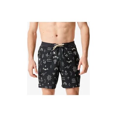 Decathlon Boardshorts Badeshorts Surfen Herren halblang 18'' 100 Symbol schwarz Decathlon Boardshorts Badeshorts Surfen Herren halblang 18'' 100 Symbol schwarz