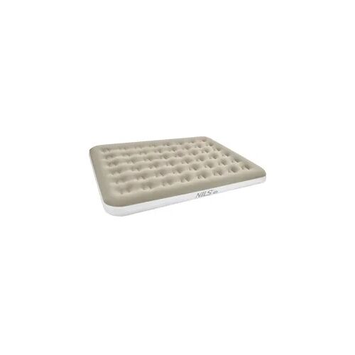 Aufblasbare Camping-Doppelmatratze 203 × 152 × 22 cm NC2803 NILS CAMP beige weiß 203 CM