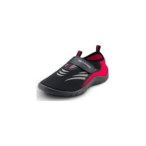 AQUA SPEED Erwachsene Tauchen Aquaschuhe - 27d, schwarz schwarz rot 46 (UK 11.5)