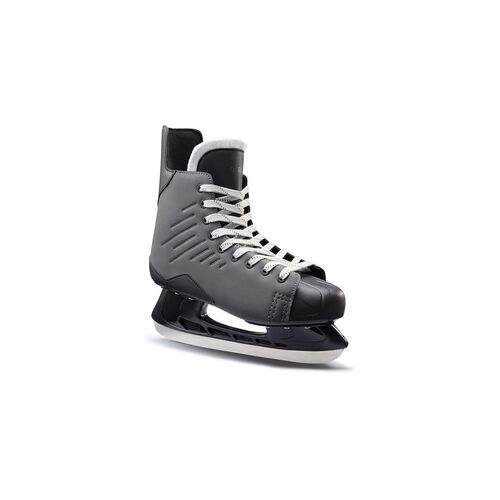 OXELO Schlittschuhe Erwachsene – Look Hockey 100, grau schwarz, 45