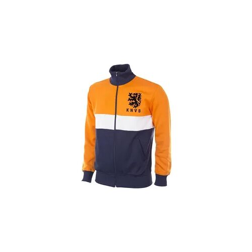 Copa Herren - Retro Fußballjacke - Holland 1983 - Orange blau orange XL