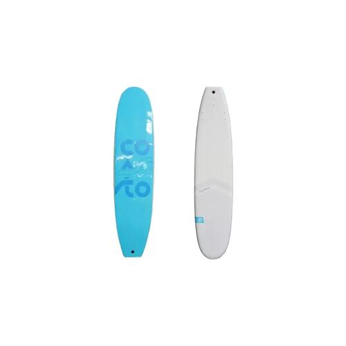 Schaumstoff-Surfbrett Coasto Soft Größe 7' - 215x30x5cm - EPS - 7,2kg weiß blau No Size