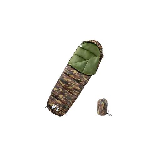 Schlafsack vidaXL mit Camouflage-Muster farblos grün < 2 kg