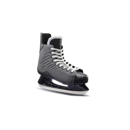 OXELO Schlittschuhe Erwachsene – Look Hockey 100, grau schwarz, 41