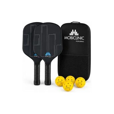 Mobiclinic Set mit 2 Pickleballschläger glasfaser und 4 Bällen Mobiclinic Set mit 2 Pickleballschläger glasfaser und 4 Bällen
