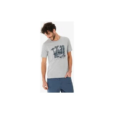 QUECHUA Wandershirt Herren kurzarm - NH100 hellgrau QUECHUA Wandershirt Herren kurzarm - NH100 hellgrau