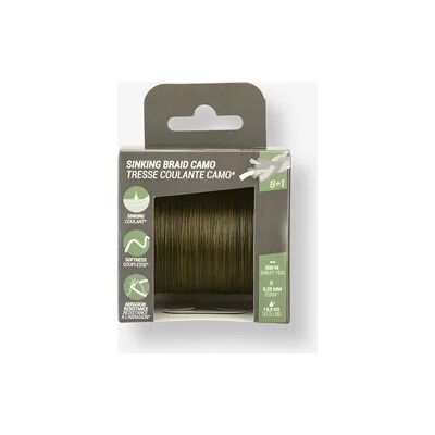 CAPERLAN Geflochtene Schnur sinkend 0,25 mm 500 m Karpfenangeln CAPERLAN Geflochtene Schnur sinkend 0,25 mm 500 m Karpfenangeln
