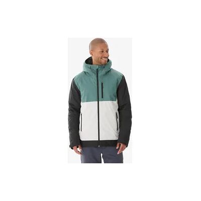 QUECHUA Wanderjacke Herren bis -10 °C wasserdicht - NH500 grün/beige QUECHUA Wanderjacke Herren bis -10 °C wasserdicht - NH500 grün/beige