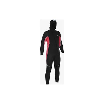 Decathlon Neoprenanzug mit Kopfhaube Herren Tauchen Neopren 7,5 mm - SCD 500 schwarz/rot Decathlon Neoprenanzug mit Kopfhaube Herren Tauchen Neopren 7,5 mm - SCD 500 schwarz/rot