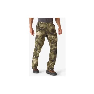 SOLOGNAC Jagdhose 100 atmungsaktiv geräuscharm Baumwolle Camouflage Treemetic SOLOGNAC Jagdhose 100 atmungsaktiv geräuscharm Baumwolle Camouflage Treemetic