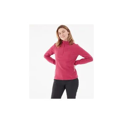 QUECHUA Fleecepullover Damen 1/2 Reißverschluss Wandern - MH100 rot QUECHUA Fleecepullover Damen 1/2 Reißverschluss Wandern - MH100 rot