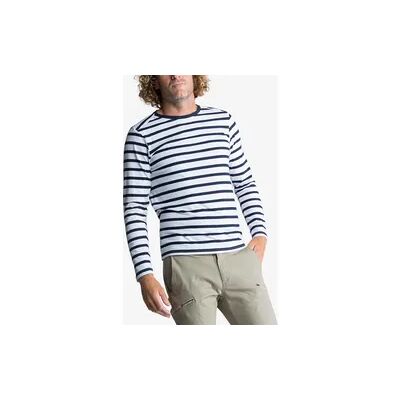 Decathlon Segelshirt Herren langarm 100 weiss/blau Decathlon Segelshirt Herren langarm 100 weiss/blau