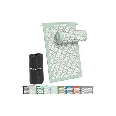 Tunturi Akupressurmatte - Set mit Kissen - 68x42cm - Mint Tunturi Akupressurmatte - Set mit Kissen - 68x42cm - Mint