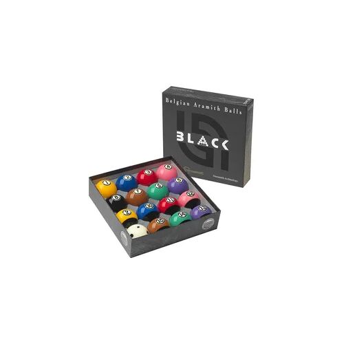 Pool Billard-Kugelsatz 57,2 Aramith TournamenT BLACK bunt No Size