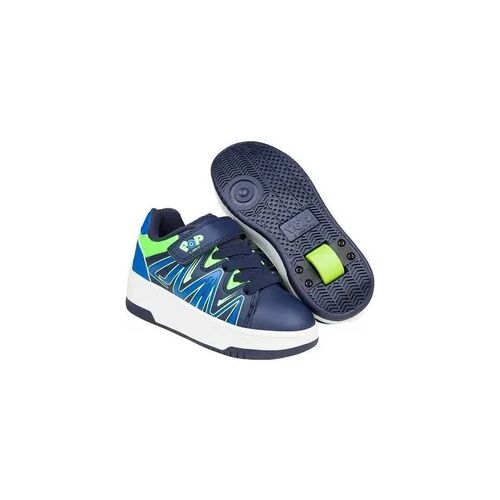 Kinderschuhe Heelys Pop Shoes Navy-Royal-Lime 32 grau blau 32cm