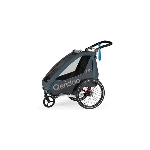 Qeridoo Fahrradanhänger QUPA 1 Blue blau 1 PERSON