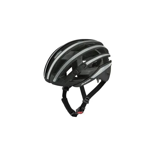 OLYMPIC SPORTSWEAR Olympische Sportbekleidung Alpina Rennhelm Ravel Reflex 55-59 Schwarz Glänzend schwarz ONE SIZE