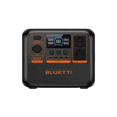 BLUETTI AC70P 864Wh/1000W Solar-Powerstation für Camping, Notfälle & Backup-Strom BLUETTI AC70P 864Wh/1000W Solar-Powerstation für Camping, Notfälle & Backup-Strom