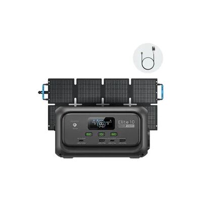 BLUETTI Elite 10 Powerstation 128Wh mit 60W Solarpanel, Akku für Camping, Stromausfälle BLUETTI Elite 10 Powerstation 128Wh mit 60W Solarpanel, Akku für Camping, Stromausfälle