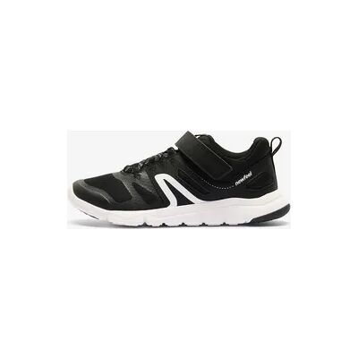Decathlon Fitnessschuhe Sneaker Kinder Klett leicht atmungsaktiv - PW540 schwarz/grau Decathlon Fitnessschuhe Sneaker Kinder Klett leicht atmungsaktiv - PW540 schwarz/grau