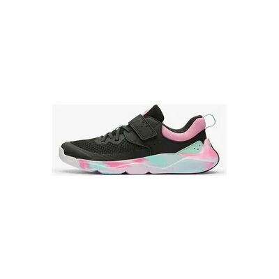 Decathlon Fitnessschuhe Sneaker Kinder Klettverschluss leicht - Playful Fast schwarz/rosa Decathlon Fitnessschuhe Sneaker Kinder Klettverschluss leicht - Playful Fast schwarz/rosa