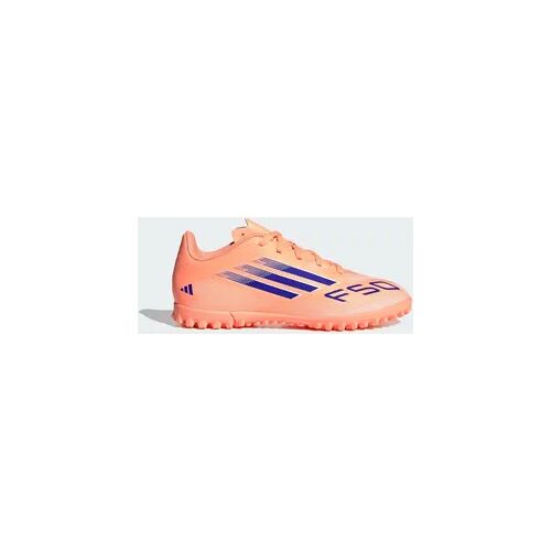 Adidas F50 Club Kunstrasen Fußballschuhe Kinder weiß blau orange 38 (UK 5)