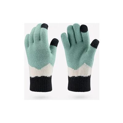 QUECHUA Handschuhe Kinder 4–14 Jahre touchscreenfähig Strick - Hike100 grün QUECHUA Handschuhe Kinder 4–14 Jahre touchscreenfähig Strick - Hike100 grün
